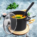 Garnek granitowy ze szklaną pokrywką wysoki GRANDE 2 l Orion