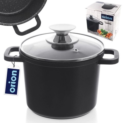 Garnek granitowy ze szklaną pokrywką wysoki GRANDE 2 l Orion Garnek granitowy ze szklaną pokrywką wysoki GRANDE 2 l Orion