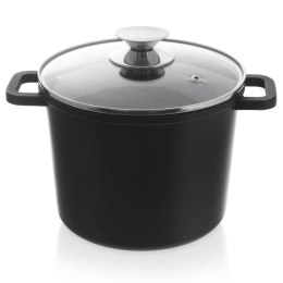 Garnek granitowy ze szklaną pokrywką wysoki GRANDE 4,2 l Orion