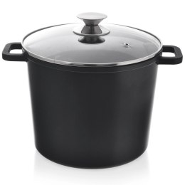 Garnek granitowy ze szklaną pokrywką wysoki GRANDE 7,6 l Orion