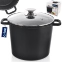 Garnek granitowy ze szklaną pokrywką wysoki GRANDE 7,6 l Orion