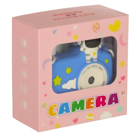 Aparat cyfrowy fotograficzny dla dzieci kamera zabawka + karta 32GB niebieski astronauta Aparat cyfrowy fotograficzny dla dzieci kamera zabawka + karta 32GB niebieski astronauta