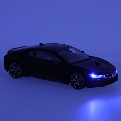 Samochód zdalnie sterowany Rastar 71010 BMW i8 1:14 otwierane drzwi czarny Samochód zdalnie sterowany Rastar 71010 BMW i8 1:14 otwierane drzwi czarny