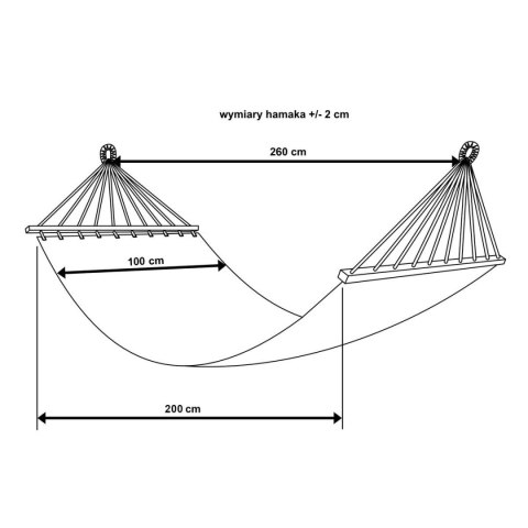 Hamak Ogrodowy Jednoosobowy Wiszący Boho z Frędzlami ENERO 200 x 100 cm ENERO CAMP Hamak Ogrodowy Jednoosobowy Wiszący Boho z Frędzlami ENERO 200 x 100 cm ENERO CAMP