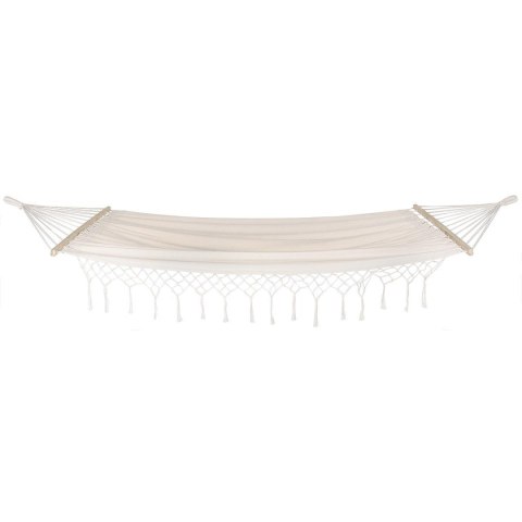 Hamak Ogrodowy Jednoosobowy Wiszący Boho z Frędzlami ENERO 200 x 100 cm ENERO CAMP Hamak Ogrodowy Jednoosobowy Wiszący Boho z Frędzlami ENERO 200 x 100 cm ENERO CAMP