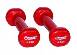 Hantelki Żeliwne Pokryte Winylem 0,5 kg x2 MASTER SPORT s.r.o.