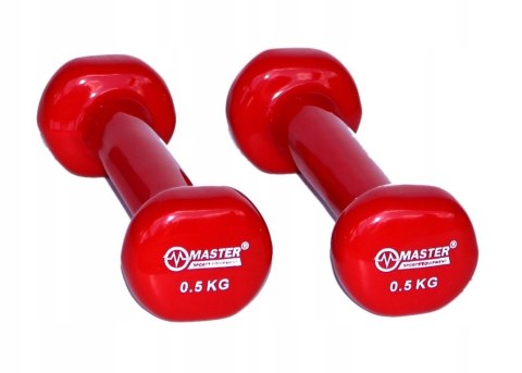 Hantelki Żeliwne Pokryte Winylem 0,5 kg x2 MASTER SPORT s.r.o. Hantelki Żeliwne Pokryte Winylem 0,5 kg x2 MASTER SPORT s.r.o.