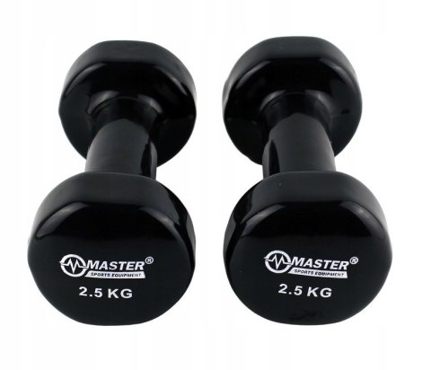 Hantelki Żeliwne Pokryte Winylem 2,5 kg x2 MASTER SPORT s.r.o. Hantelki Żeliwne Pokryte Winylem 2,5 kg x2 MASTER SPORT s.r.o.