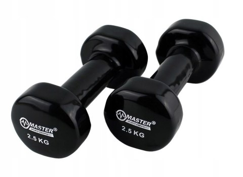 Hantelki Żeliwne Pokryte Winylem 2,5 kg x2 MASTER SPORT s.r.o. Hantelki Żeliwne Pokryte Winylem 2,5 kg x2 MASTER SPORT s.r.o.