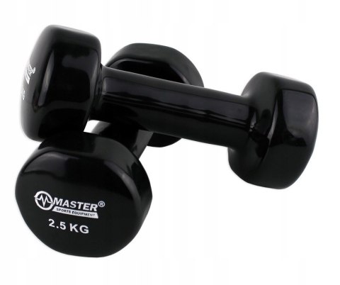 Hantelki Żeliwne Pokryte Winylem 2,5 kg x2 MASTER SPORT s.r.o. Hantelki Żeliwne Pokryte Winylem 2,5 kg x2 MASTER SPORT s.r.o.