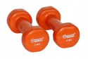 Hantelki Żeliwne Pokryte Winylem 2 kg x2 MASTER SPORT s.r.o.
