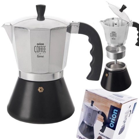 Kawiarka Indukcja na Gaz Ciśnieniowa Aluminiowa Włoska Solidna ORION 450 ml Orion Kawiarka Indukcja na Gaz Ciśnieniowa Aluminiowa Włoska Solidna ORION 450 ml Orion