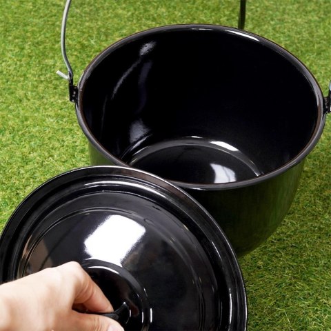 Kociołek węgierski wiszący emaliowany z pokrywką 24 cm, 7,7 l Ambiance Kociołek węgierski wiszący emaliowany z pokrywką 24 cm, 7,7 l Ambiance