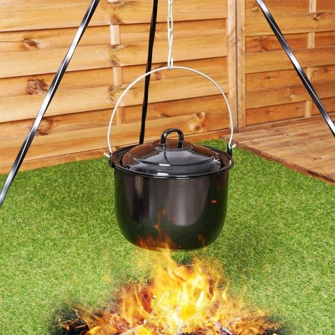 Kociołek węgierski wiszący emaliowany z pokrywką 24 cm, 7,7 l Ambiance Kociołek węgierski wiszący emaliowany z pokrywką 24 cm, 7,7 l Ambiance