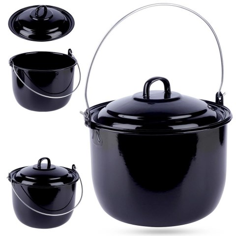 Kociołek węgierski wiszący emaliowany z pokrywką 24 cm, 7,7 l Ambiance Kociołek węgierski wiszący emaliowany z pokrywką 24 cm, 7,7 l Ambiance