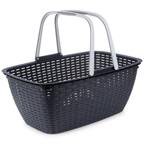 Kosz na pranie plastikowy czarny 35 l Vilde Kosz na pranie plastikowy czarny 35 l Vilde
