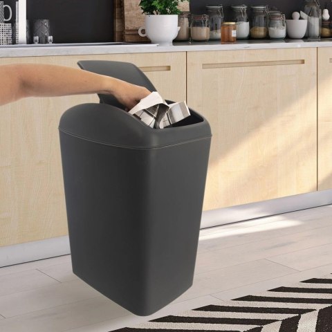 Kosz na śmieci plastikowy szary 40 l Orion Kosz na śmieci plastikowy szary 40 l Orion