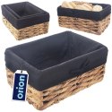Koszyk do przechowywania naturalny 30x20x14 cm Orion