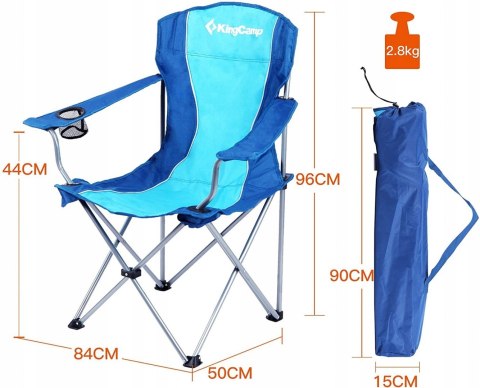 Krzesło Turystyczne Kempingowe Wędkarskie Składane KING CAMP Blue MASTER SPORT s.r.o. Krzesło Turystyczne Kempingowe Wędkarskie Składane KING CAMP Blue MASTER SPORT s.r.o.