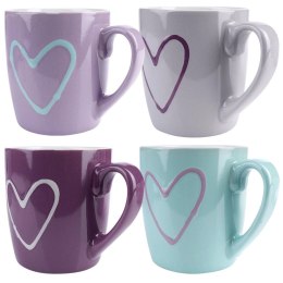 Kubki z Uchem do Napojów Kawy Herbaty Ceramiczne 350 ml 4 szt. Orion