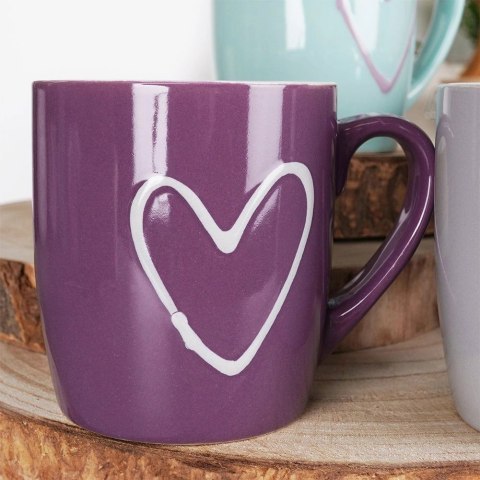 Kubki z Uchem do Napojów Kawy Herbaty Ceramiczne 350 ml 4 szt. Orion Kubki z Uchem do Napojów Kawy Herbaty Ceramiczne 350 ml 4 szt. Orion