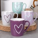 Kubki z Uchem do Napojów Kawy Herbaty Ceramiczne 350 ml 4 szt. Orion