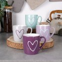 Kubki z Uchem do Napojów Kawy Herbaty Ceramiczne 350 ml 4 szt. Orion
