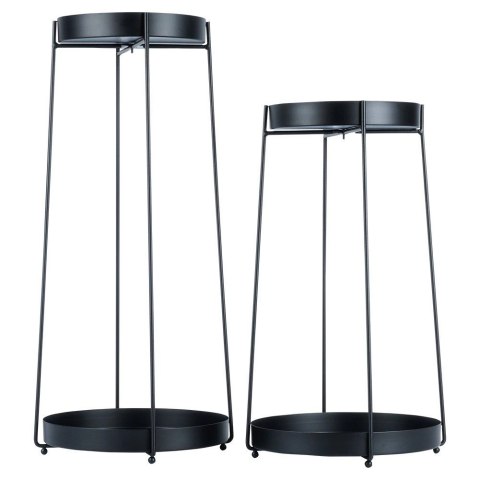 Kwietnik metalowy czarny 2-poziomowy 46 / 58 cm 2 szt. Trends4You Kwietnik metalowy czarny 2-poziomowy 46 / 58 cm 2 szt. Trends4You