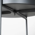 Kwietnik metalowy czarny 2-poziomowy 46 / 58 cm 2 szt. Trends4You