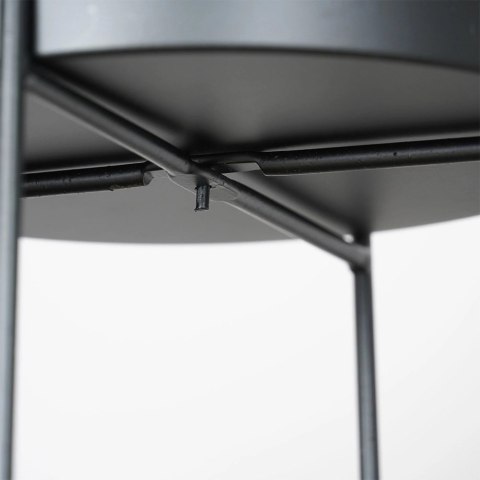 Kwietnik metalowy czarny 2-poziomowy 46 / 58 cm 2 szt. Trends4You Kwietnik metalowy czarny 2-poziomowy 46 / 58 cm 2 szt. Trends4You