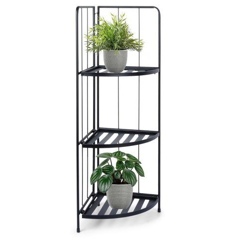 Kwietnik metalowy czarny narożny 90 cm Kwietnik metalowy czarny narożny 90 cm