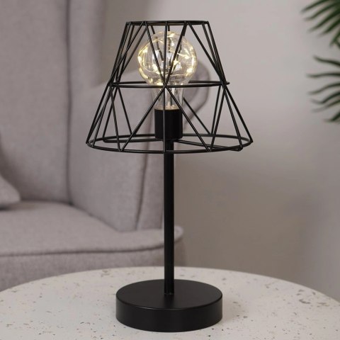 Lampa stołowa na baterię LED czarna 30,5 cm Vilde Lampa stołowa na baterię LED czarna 30,5 cm Vilde