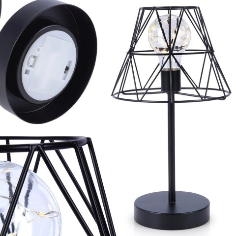 Lampa stołowa na baterię LED czarna 30,5 cm Vilde Lampa stołowa na baterię LED czarna 30,5 cm Vilde