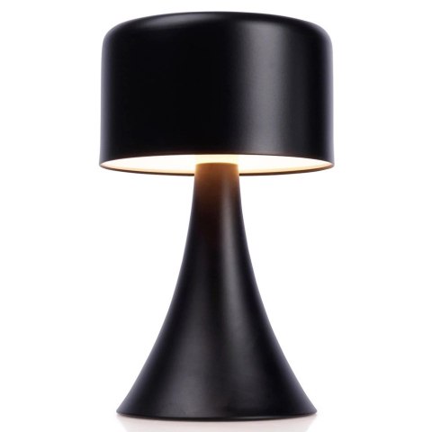 Lampka nocna LED metalowa czarna bezprzewodowa 20,5 cm Vilde Lampka nocna LED metalowa czarna bezprzewodowa 20,5 cm Vilde