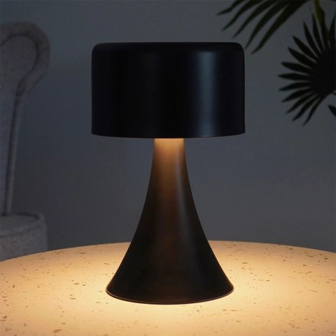 Lampka nocna LED metalowa czarna bezprzewodowa 20,5 cm Vilde Lampka nocna LED metalowa czarna bezprzewodowa 20,5 cm Vilde