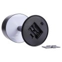 Lampka nocna LED metalowa czarna bezprzewodowa 20,5 cm Vilde