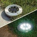 Lampki Ogrodowe Solarne LED Stalowe Wbijane VILDE 11,5 cm 12 szt. Vilde