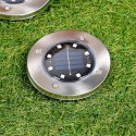Lampki Ogrodowe Solarne LED Stalowe Wbijane VILDE 11,5 cm 12 szt. Vilde