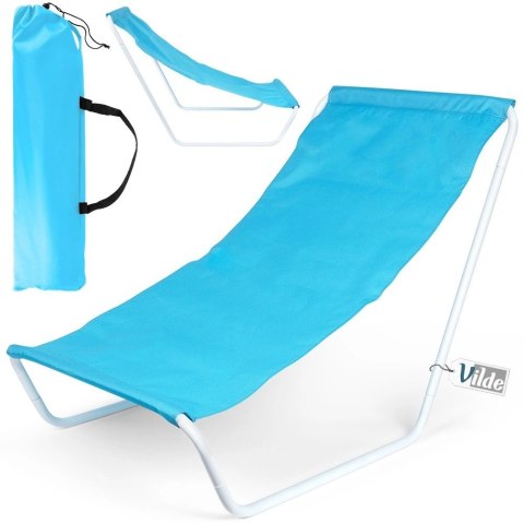 Leżak Plażowy Składany Metalowy z Torbą Transportową VILDE 86 x 51,5 cm Vilde Leżak Plażowy Składany Metalowy z Torbą Transportową VILDE 86 x 51,5 cm Vilde