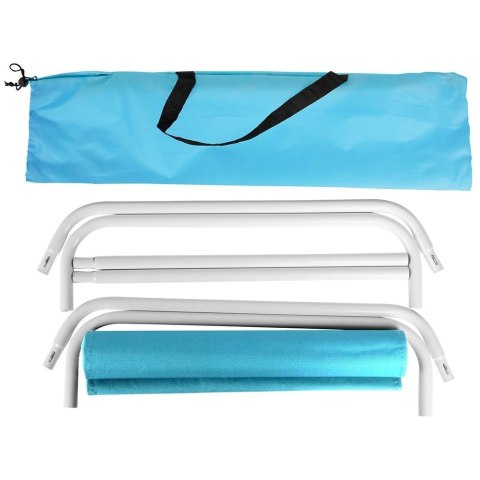 Leżak Plażowy Składany Metalowy z Torbą Transportową VILDE 86 x 51,5 cm Vilde Leżak Plażowy Składany Metalowy z Torbą Transportową VILDE 86 x 51,5 cm Vilde