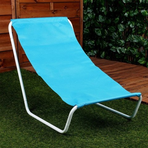 Leżak Plażowy Składany Metalowy z Torbą Transportową VILDE 86 x 51,5 cm Vilde Leżak Plażowy Składany Metalowy z Torbą Transportową VILDE 86 x 51,5 cm Vilde