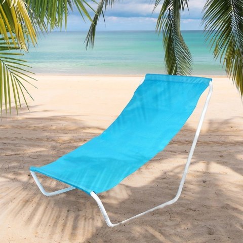 Leżak Plażowy Składany Metalowy z Torbą Transportową VILDE 86 x 51,5 cm Vilde Leżak Plażowy Składany Metalowy z Torbą Transportową VILDE 86 x 51,5 cm Vilde