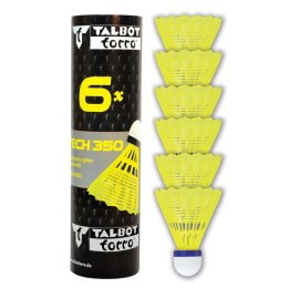 Lotki do Badmintona Nylonowe Żółte Wytrzymałe TALBOT TORRO MEDIUM 6 szt. TALBOT TORRO