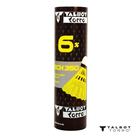 Lotki do Badmintona Nylonowe Żółte Wytrzymałe TALBOT TORRO MEDIUM 6 szt. TALBOT TORRO Lotki do Badmintona Nylonowe Żółte Wytrzymałe TALBOT TORRO MEDIUM 6 szt. TALBOT TORRO