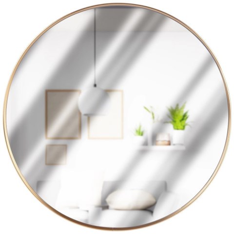 Lustro ścienne złote okrągłe 40 cm Vilde Lustro ścienne złote okrągłe 40 cm Vilde