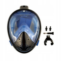Maska do Nurkowania Snorkelingu MASTER Pełnotwarzowa S-M Black MASTER SPORT s.r.o.