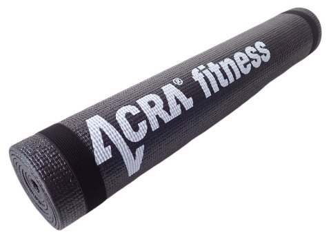 Mata ACRA Fitness do Ćwiczeń Jogi 4 mm Czarna Acra Mata ACRA Fitness do Ćwiczeń Jogi 4 mm Czarna Acra