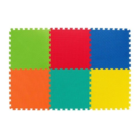 Mata Piankowa Puzzle Piankowe do Zabawy dla Dzieci Edukacyjna Kolory 6 Szt. Spartan Mata Piankowa Puzzle Piankowe do Zabawy dla Dzieci Edukacyjna Kolory 6 Szt. Spartan
