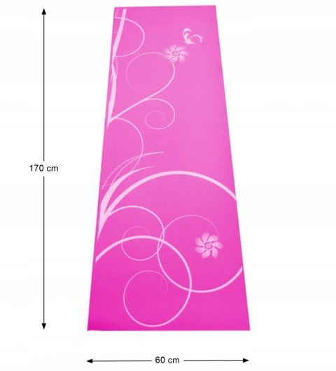 Mata do Ćwiczeń Jogi SPARTAN Pink 170 x 60 cm - różowa Spartan Sport Mata do Ćwiczeń Jogi SPARTAN Pink 170 x 60 cm - różowa Spartan Sport