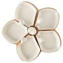 Miseczki na przekąski porcelanowe białe WHITELINE 28,5 cm 10 el. Orion